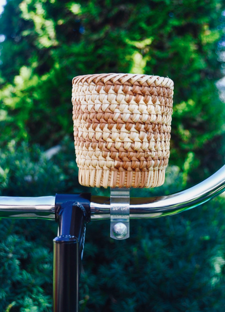 Buying a Vintage Bicycle-wicker cup holder